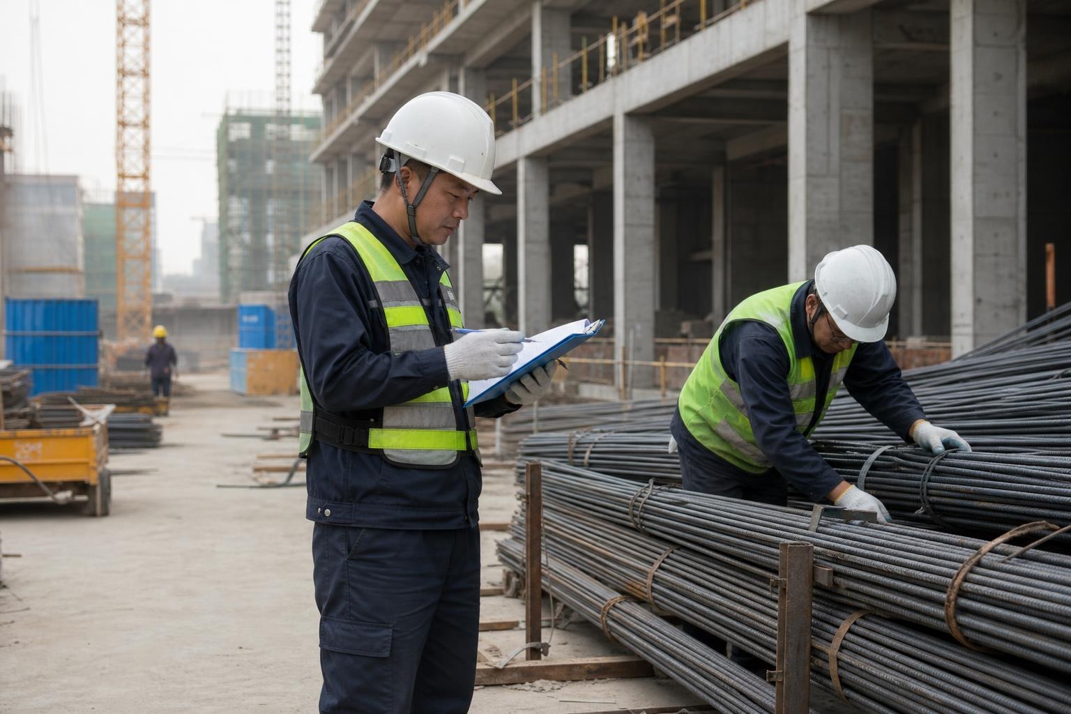 建筑项目现场核验采购交付与项目材料